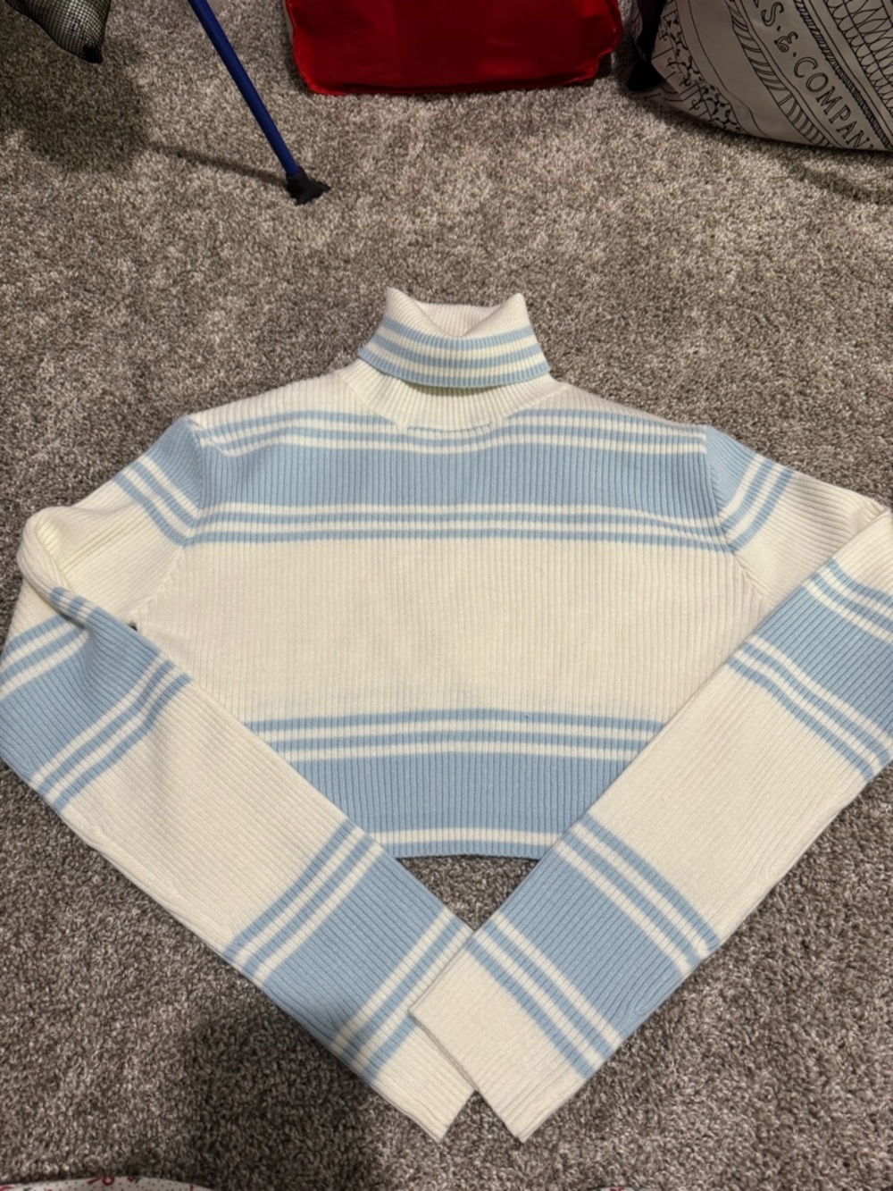 All The Ways Cropped Turtleneck Sweater Size Medium